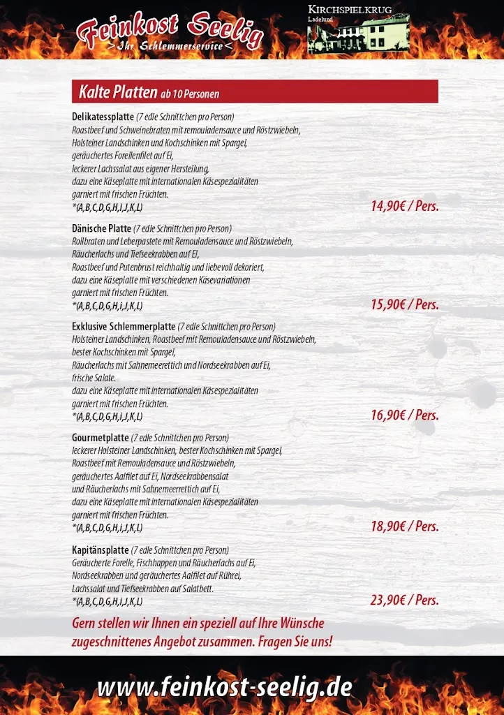 Menu_Feinkost Seelig - Kirchspielkrug Ladelund Inh. Maik Seelig_Ladelund_immagine_2