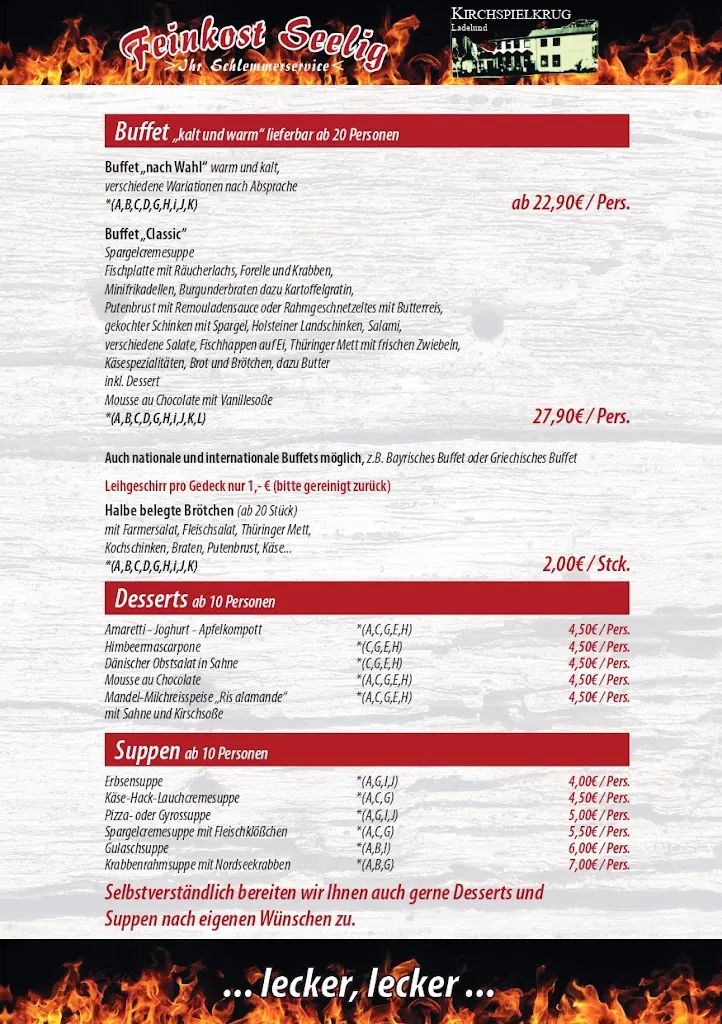 Menu_Feinkost Seelig - Kirchspielkrug Ladelund Inh. Maik Seelig_Ladelund_immagine_3