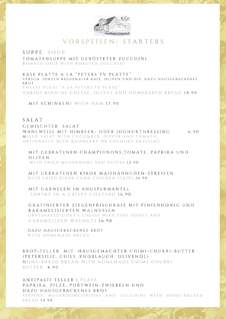 Menu_Schröders Gasthaus in Langstedt_Langstedt_image_1