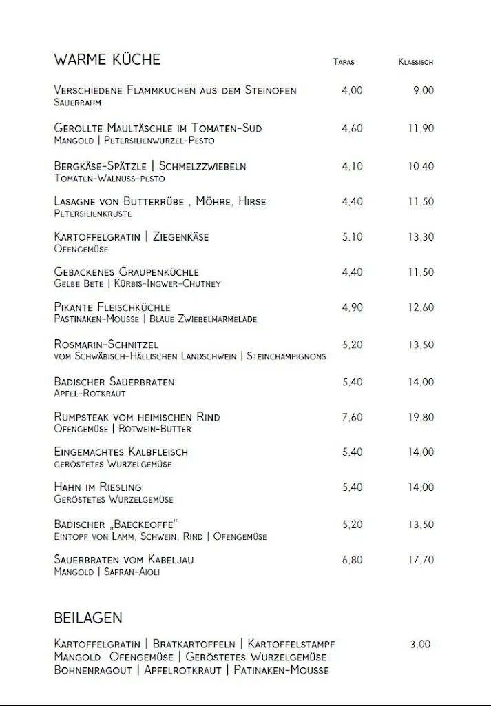Menu_Das Blümchen Freiburg_Breisgau_immagine_1