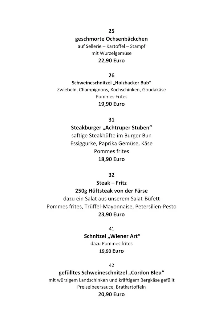 Menu_Landgasthof Achtruper Stuben - Hans Jörg Windheuser_Achtrup_image_2