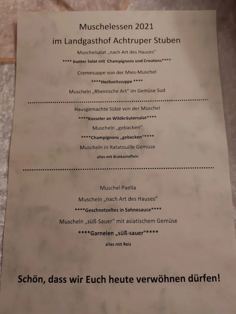 Menu_Landgasthof Achtruper Stuben - Hans Jörg Windheuser_Achtrup_image_4