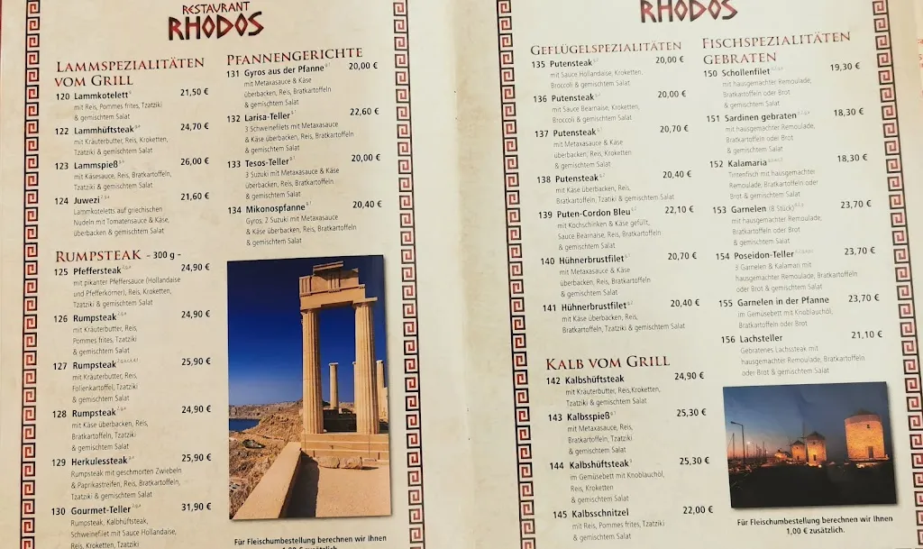 Menu_Restaurant Rhodos Lunden_Lunden_image_1