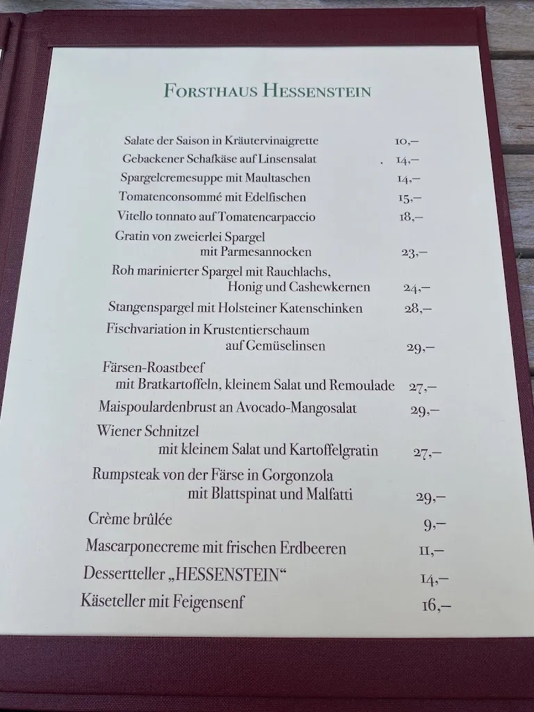 Menu_Restaurant Forsthaus Hessenstein_Panker_immagine_3