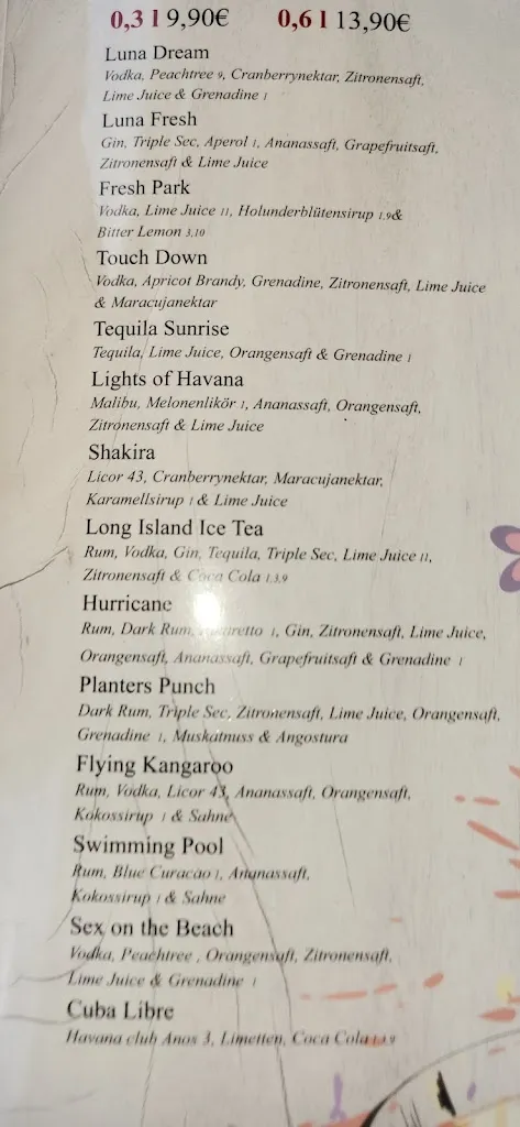 Menu_Restaurant - Luna Bremerhaven_Bremerhaven_immagine_1