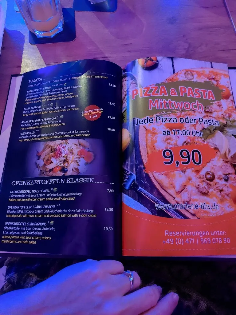 Menu_Marlene Café Bar Steakhouse_Bremerhaven_immagine_2