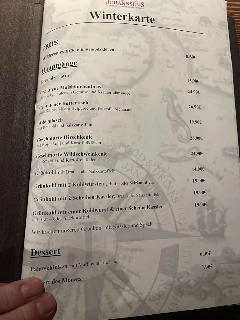 Menu_Johannsens Restaurant_Strand_image_3