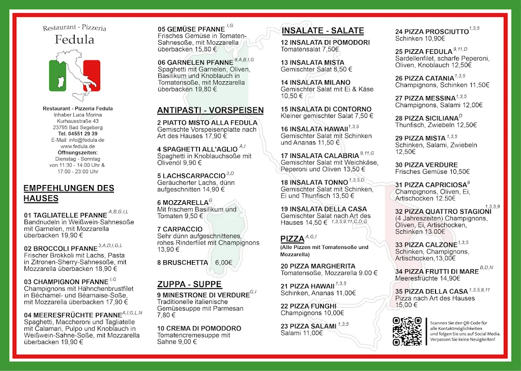 Menu_Restaurant Fedula - Bad Segeberg_Segeberg_imagen_2