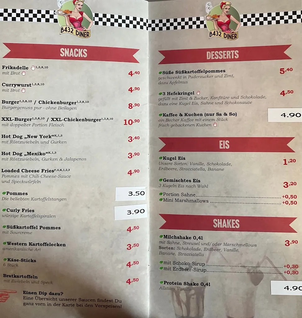 Menu_B 432 Diner_Rönnau_image_2