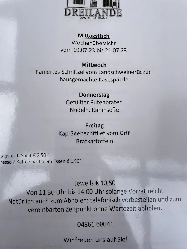 Menu_DREILANDE-das Restaurant_Tönning_immagine_2