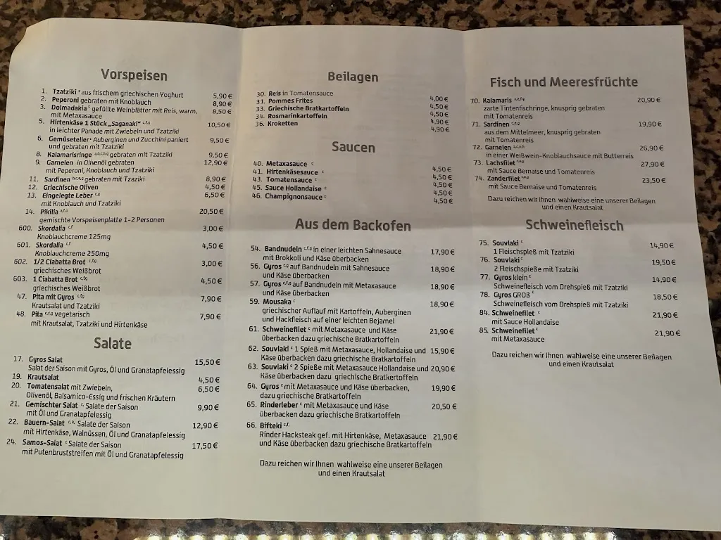 Menu_Restaurant Athena_Schwentinental_immagine_3