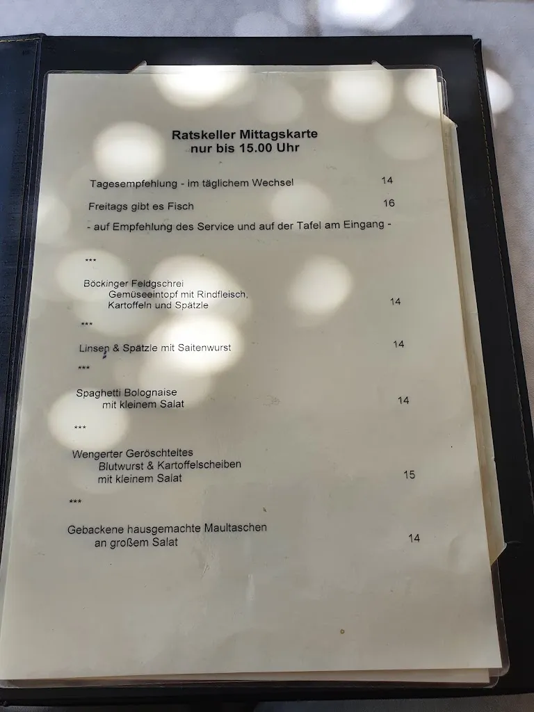 Menu_Ratskeller der Stadt Heilbronn_Heilbronn_immagine_4