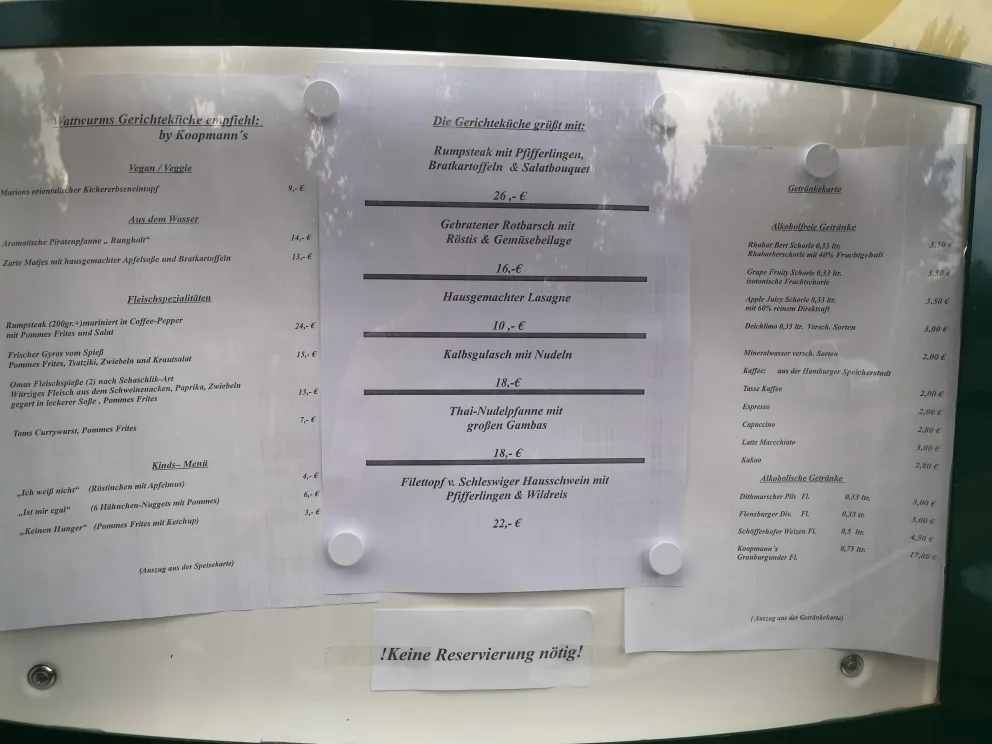 Menu_Inselbistro Wattwurm Pellworm_Pellworm_immagine_1