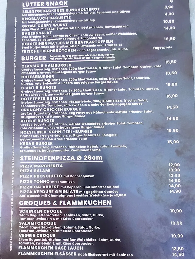 Menu_Die Schwarze 8 - Billardcafé & Bistro_Pellworm_immagine_1