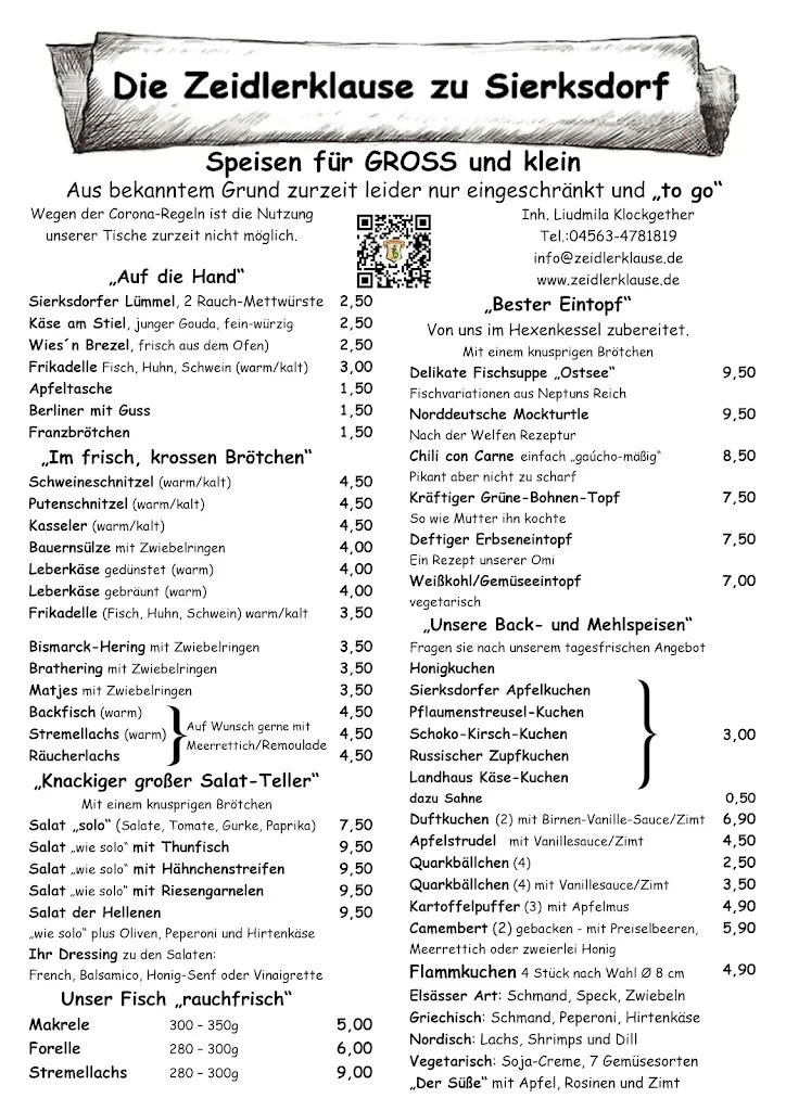 Menu_Die Zeidlerklause_Sierksdorf_immagine_3