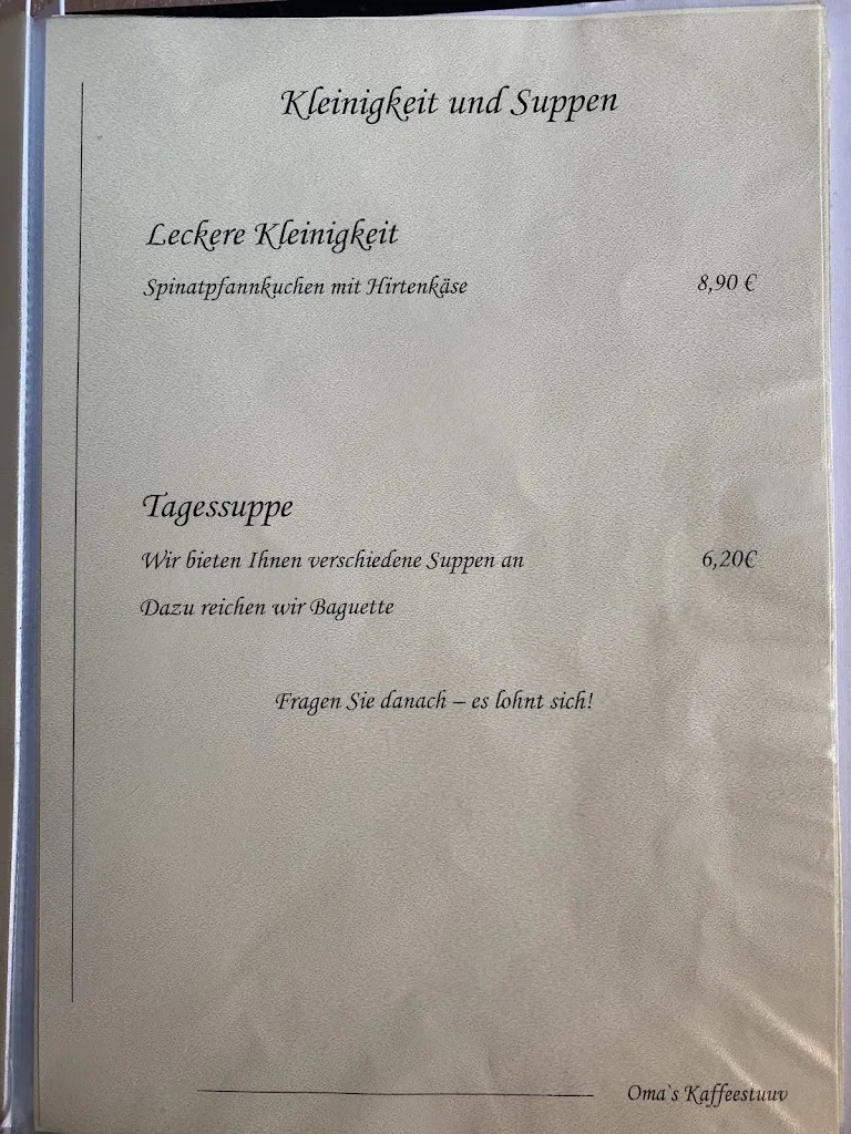 Menu_Oma's Kaffeestuuv_Schönberg_immagine_4
