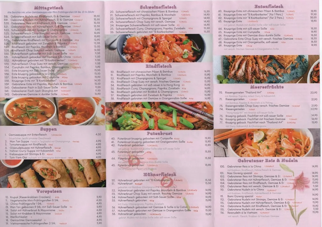 Menu_Asia-Restaurant Orchidee_Schönberg_immagine_1