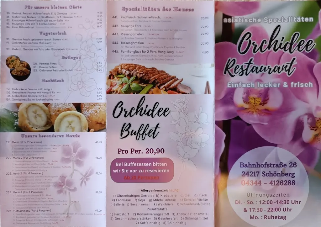 Menu_Asia-Restaurant Orchidee_Schönberg_immagine_4