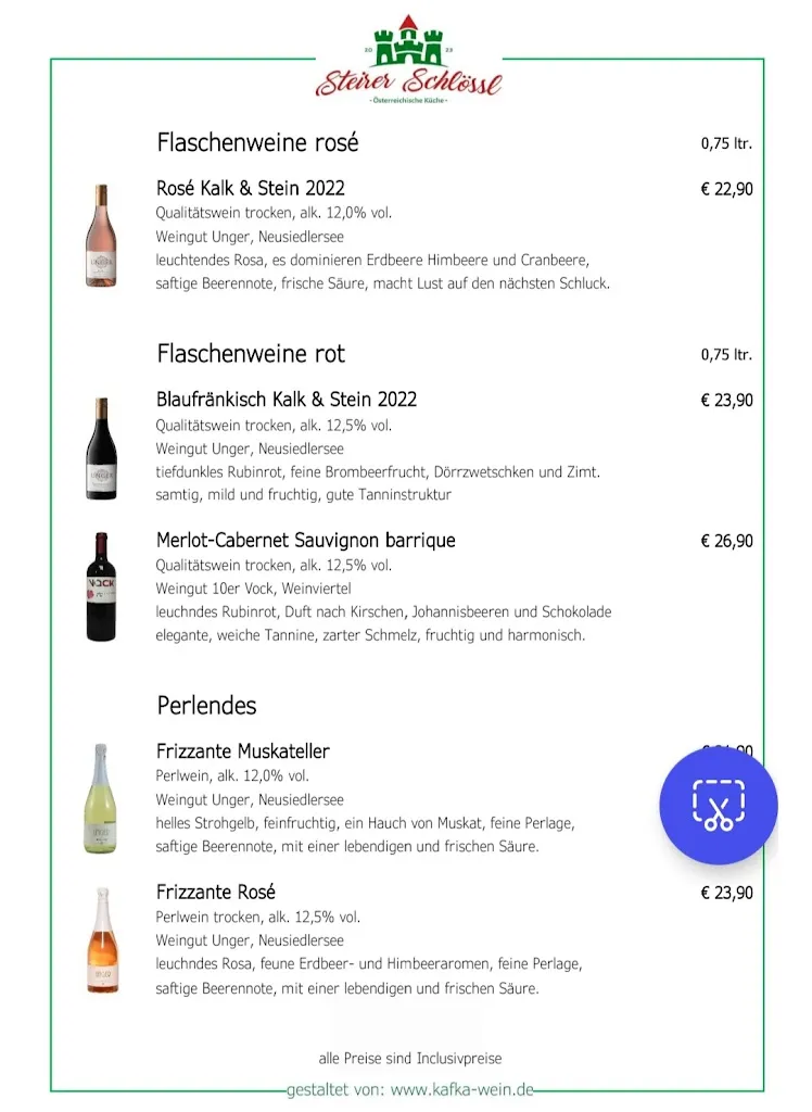 Menu_Steirer SchlössI Steinberger am See_See_image_2