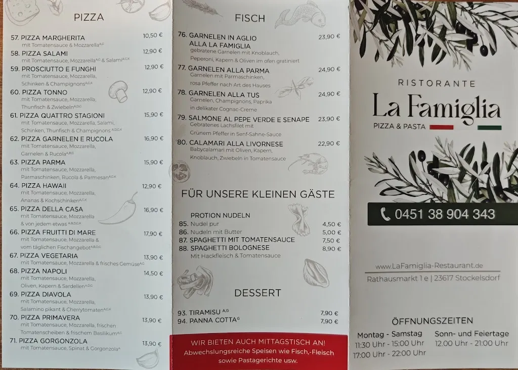 Menu_La Famiglia Restaurant_Stockelsdorf_image_1
