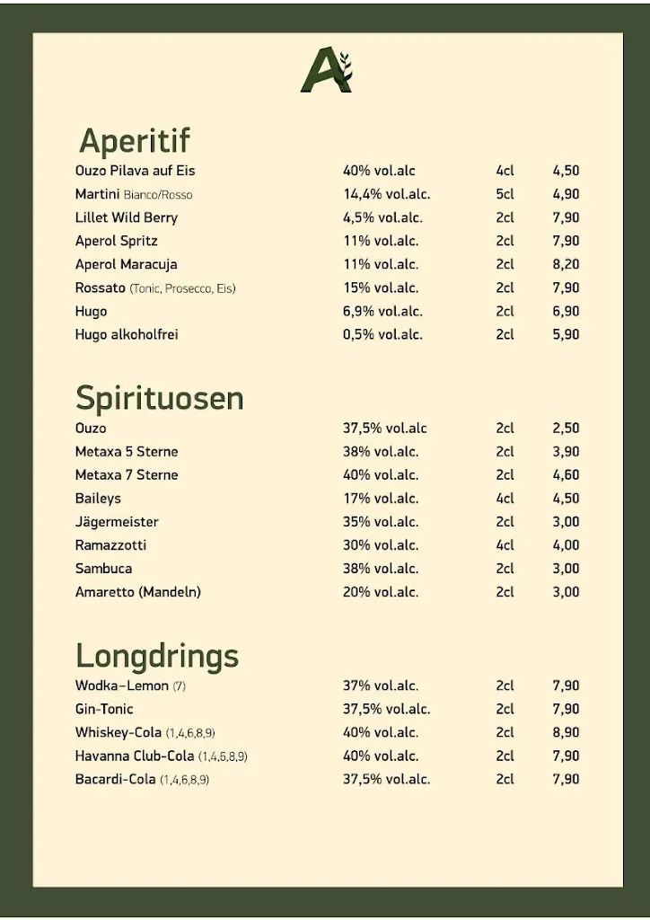 Menü_Griechisches Restaurant Ambrosia_Tangstedt_Bild_1