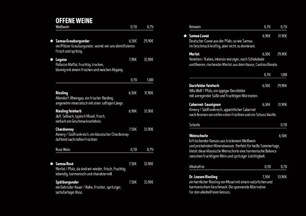 Menu_Samoa Restaurant Timmendorf_Strand_image_3