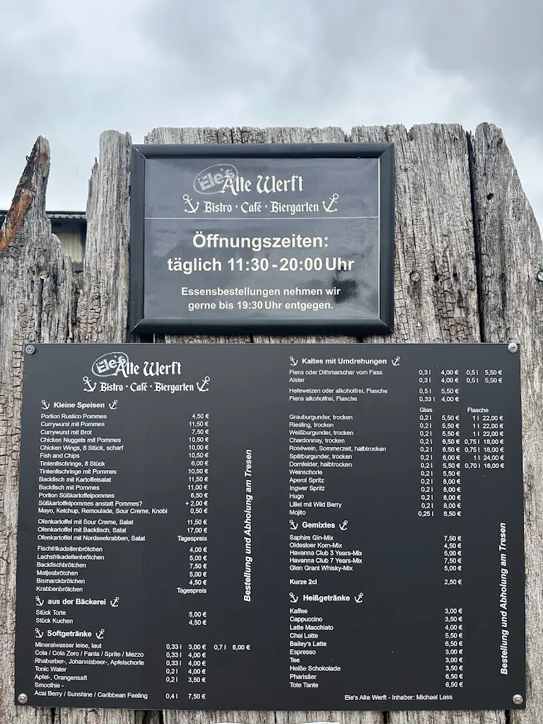 Menu_Cafè Ele’s alte Werft_Tönning_image_1