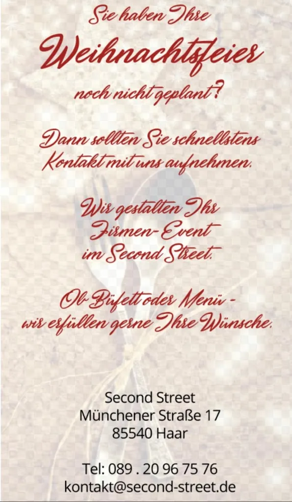 Menu_Second Street - Café, Bar & Restaurant_Haar_immagine_2