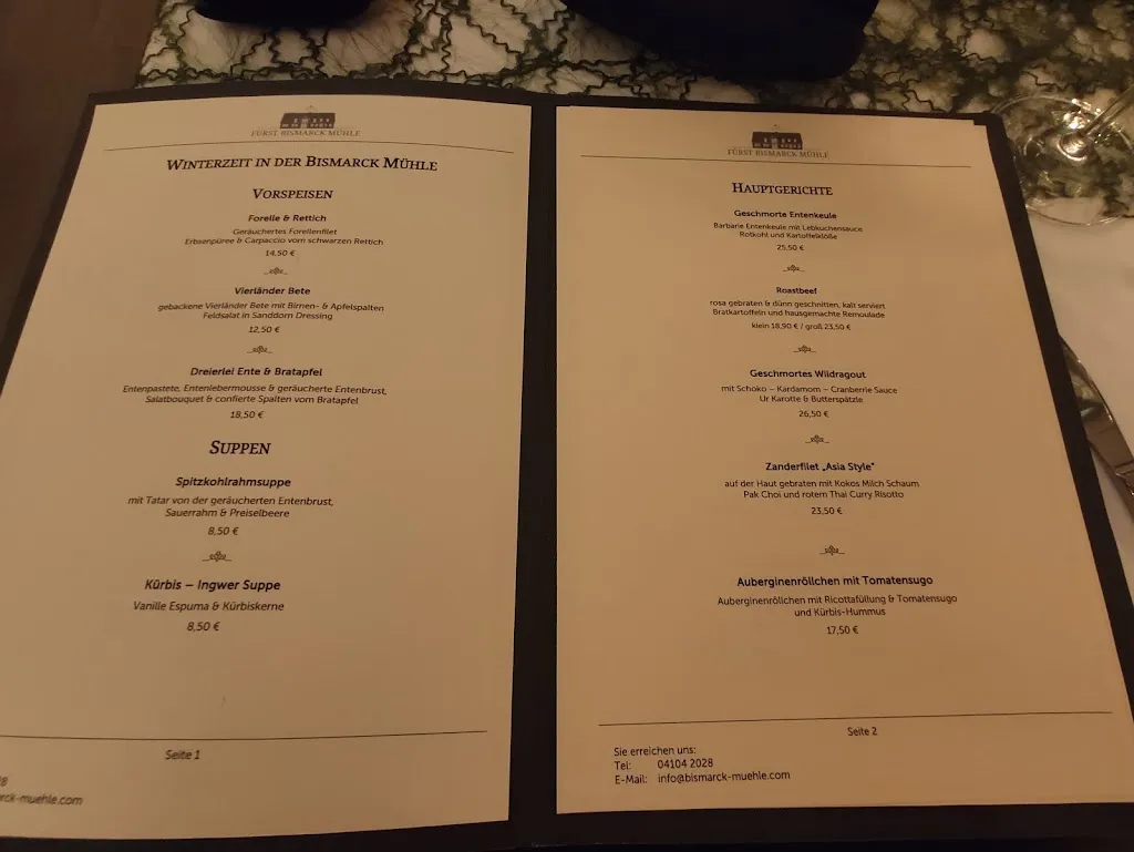 Menu_Fürst Bismarck Mühle | Restaurant · Hotel · Veranstaltungen_Aumühle_image_4