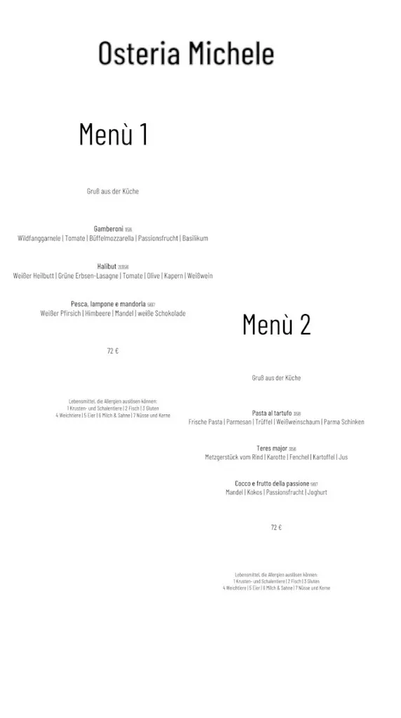 Menu_Osteria Michele Wyk auf Föhr_Föhr_image_1