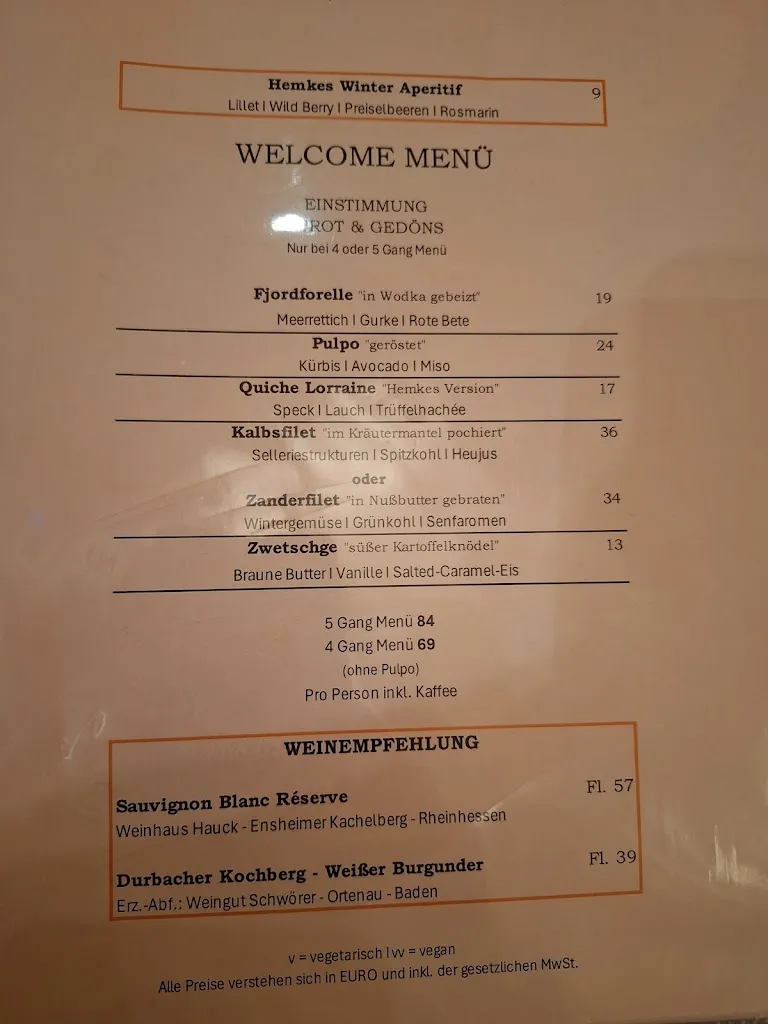 Menu_Restaurant Hemkes_Föhr_immagine_1