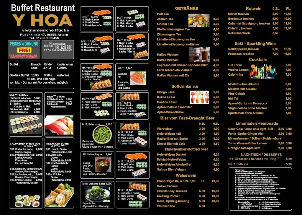 Menu_Y Hoa Restaurant_Artern_immagine_1