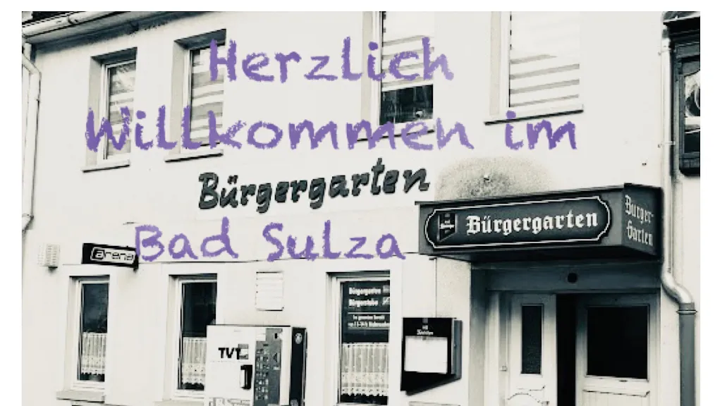 Bürgergarten Bad Sulza restaurant in Sulza