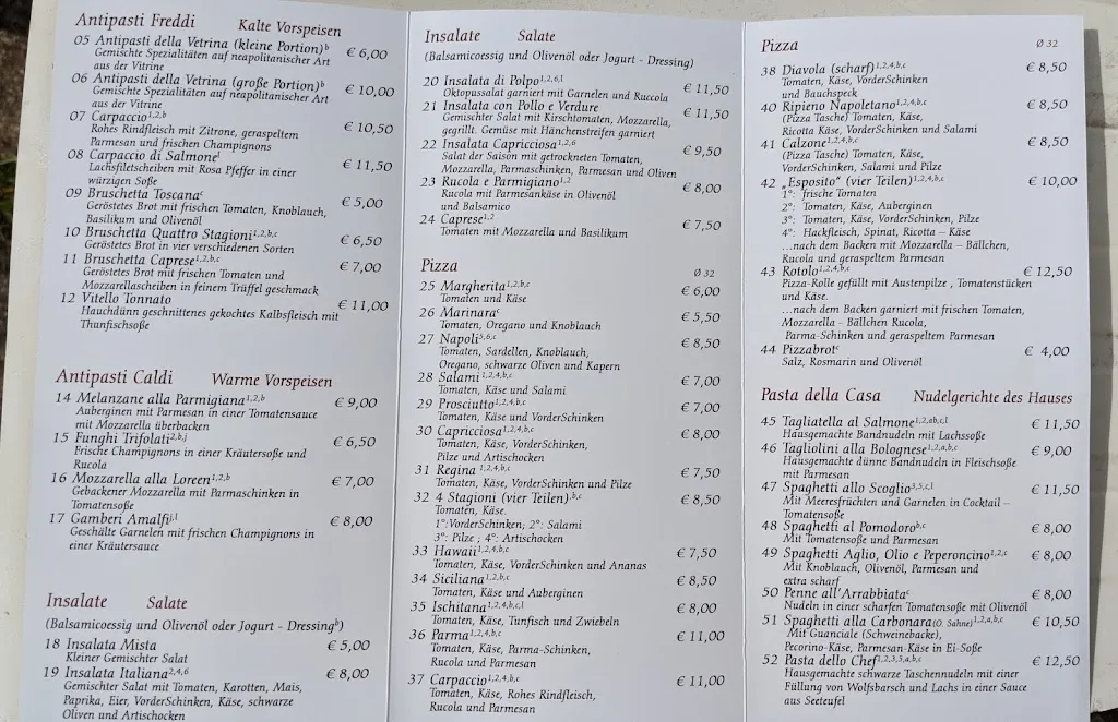 Menü_Ristorante Pizzeria Esposito_Liebenstein_Bild_4