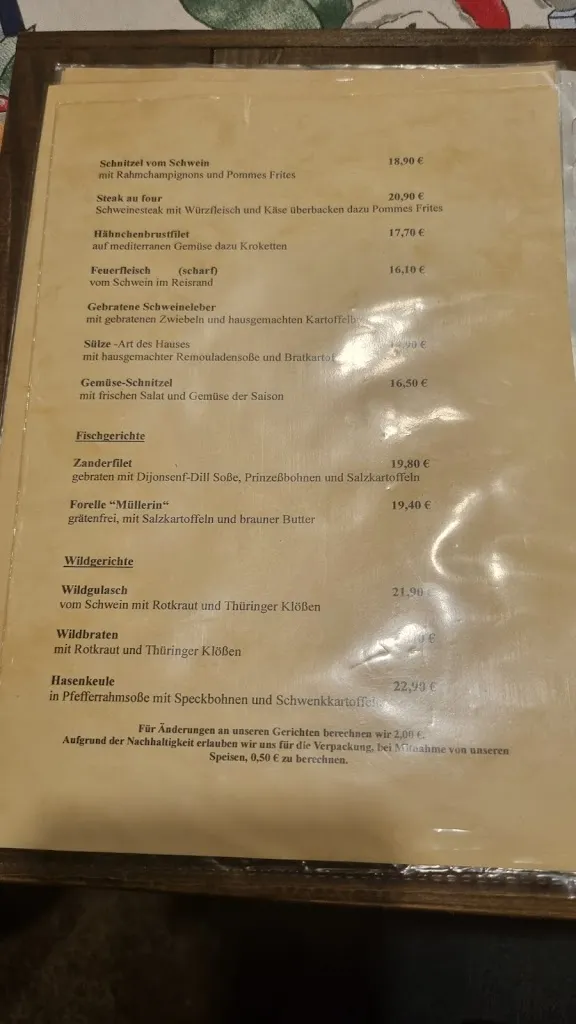 Menu_Waldgaststätte Sennhütte_Frankenhausen/Kyffhäuser_imagen_3