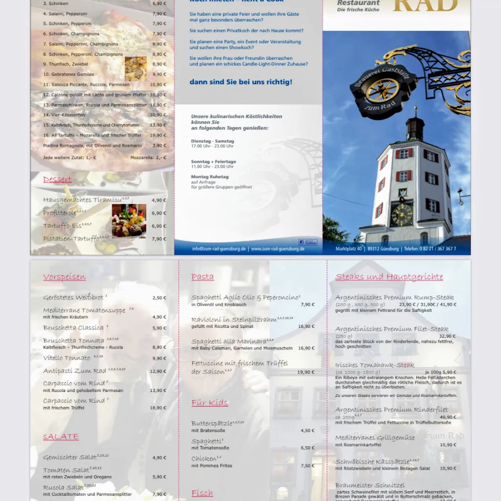 Menu_Zum Rad Restaurant_Günzburg_image_2