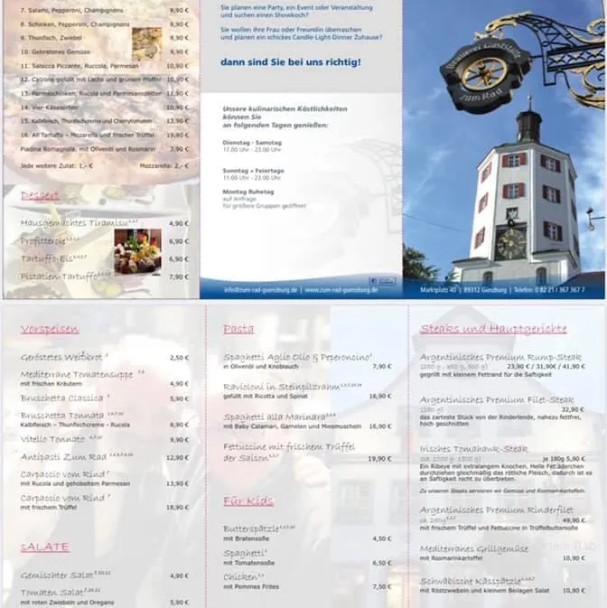 Menu_Zum Rad Restaurant_Günzburg_image_3
