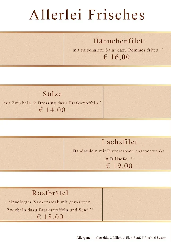 Menu_Gaststätte und Pension 