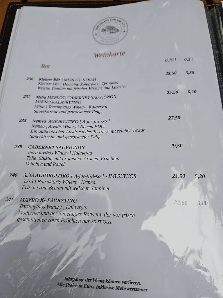Menu_Wirtshaus zum Hoigata_Memmingen_immagine_2