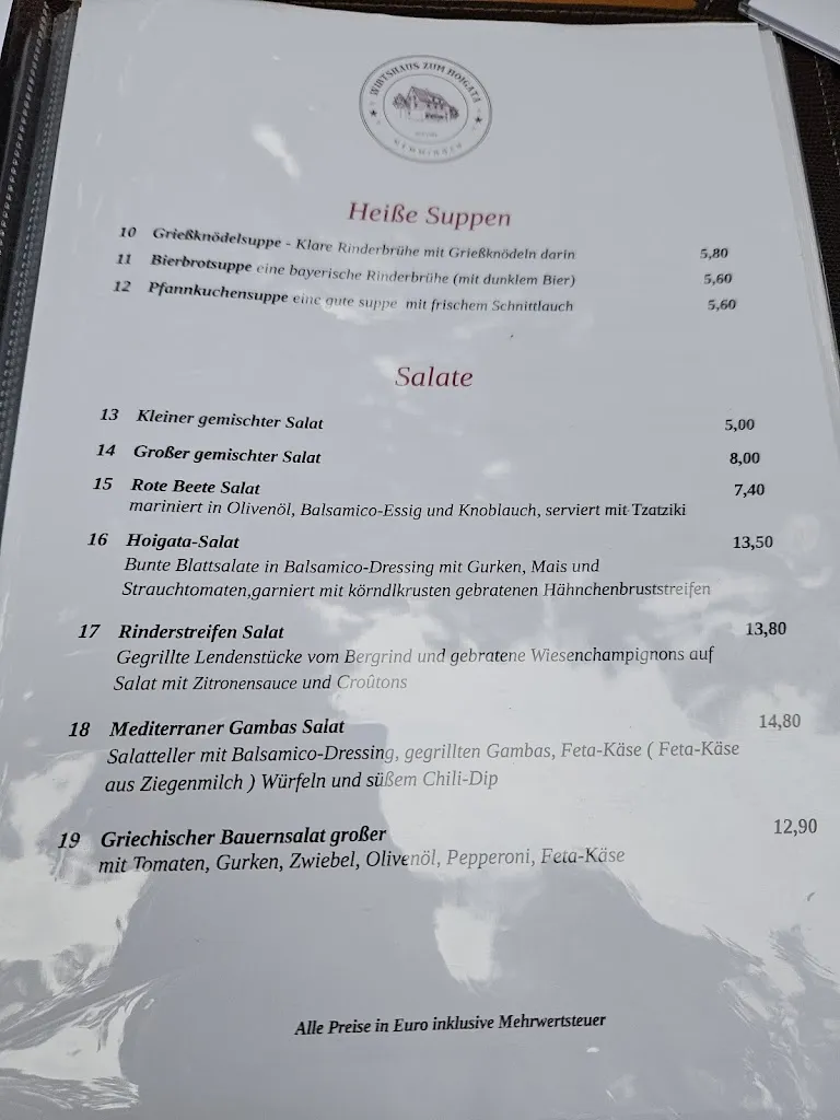 Menu_Wirtshaus zum Hoigata_Memmingen_immagine_4