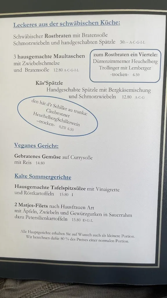 Menu_Restaurant Schillerhöhe_Gerlingen_immagine_3