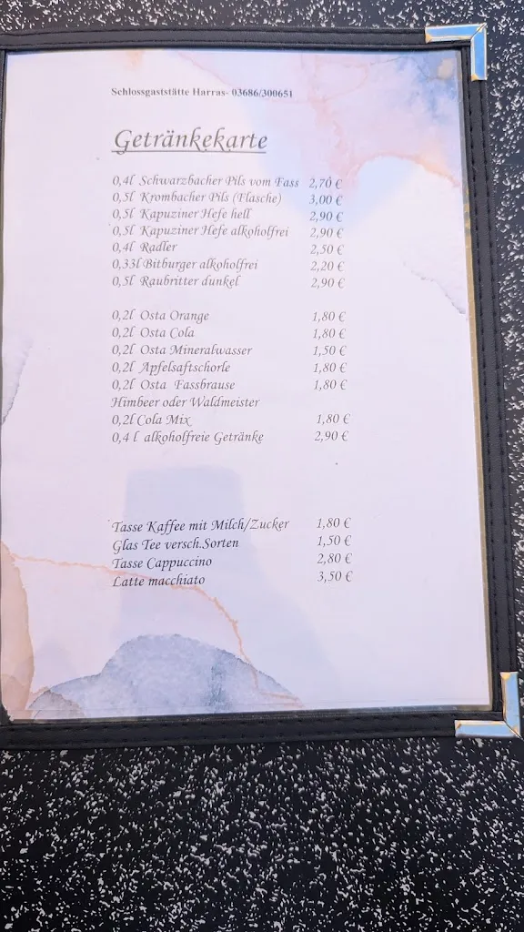 Menu_Schloßgaststätte Harras_Eisfeld_image_2