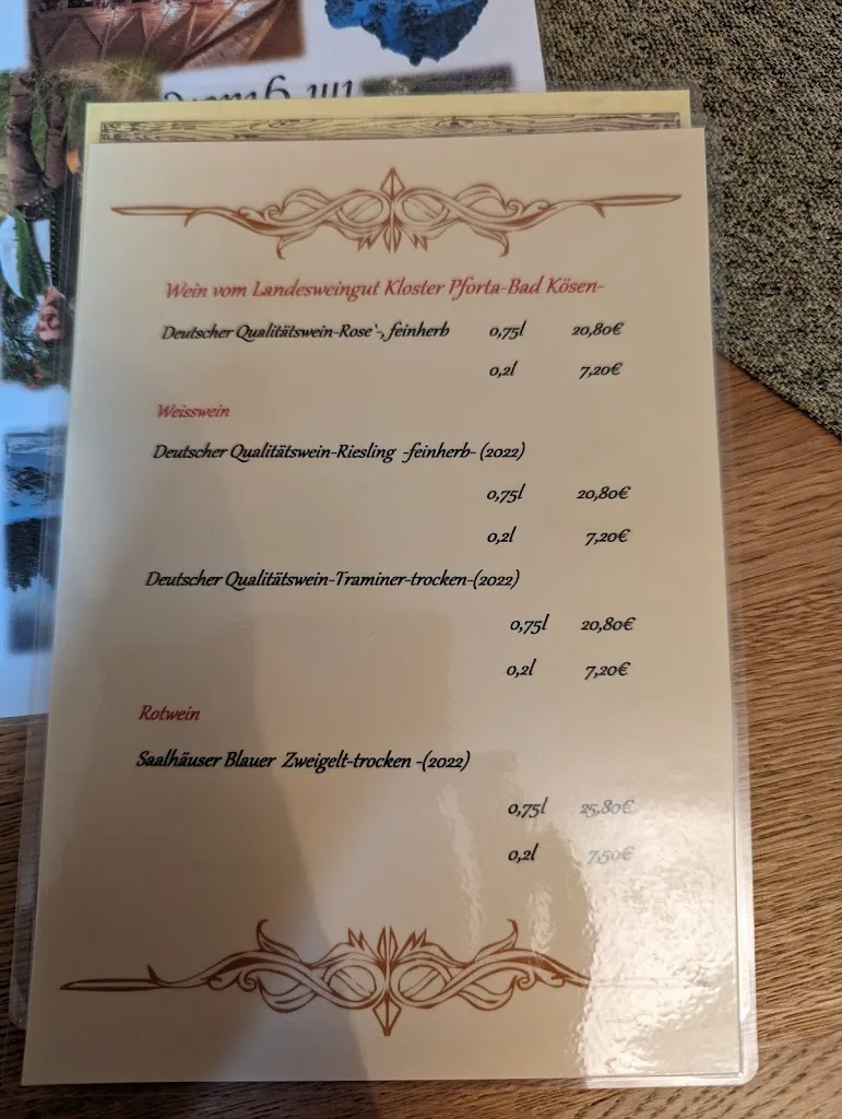 Menu_Gasthaus & Pension 