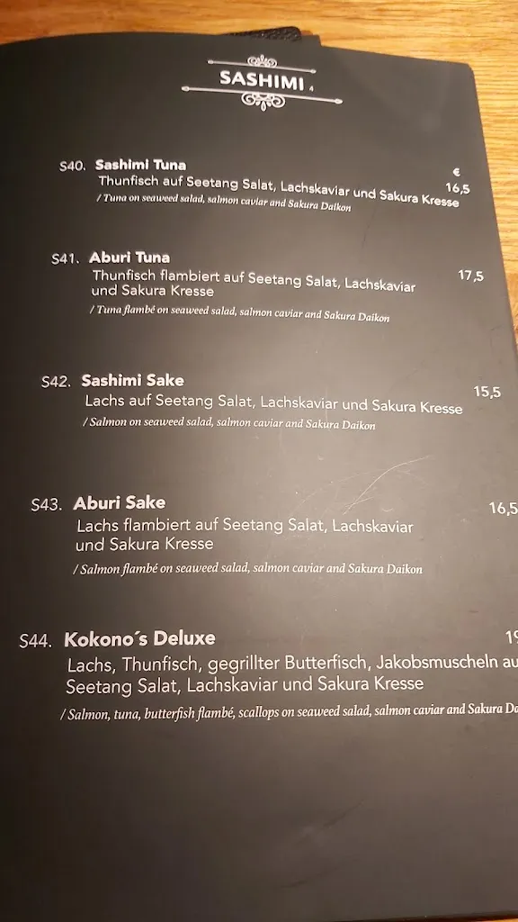 Menu_Kokono Restaurant Erfurt_Erfurt_image_3