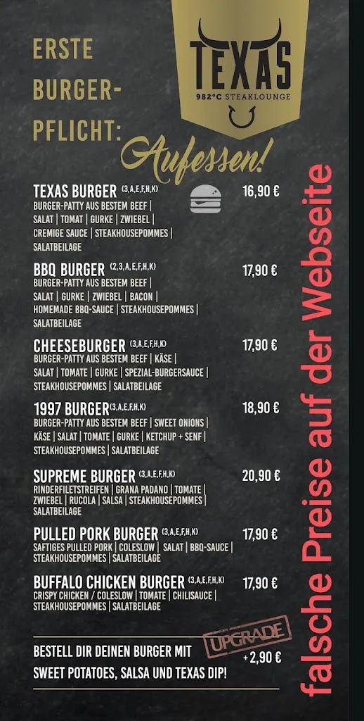 Menu_Texas Steaklounge_Erfurt_image_1