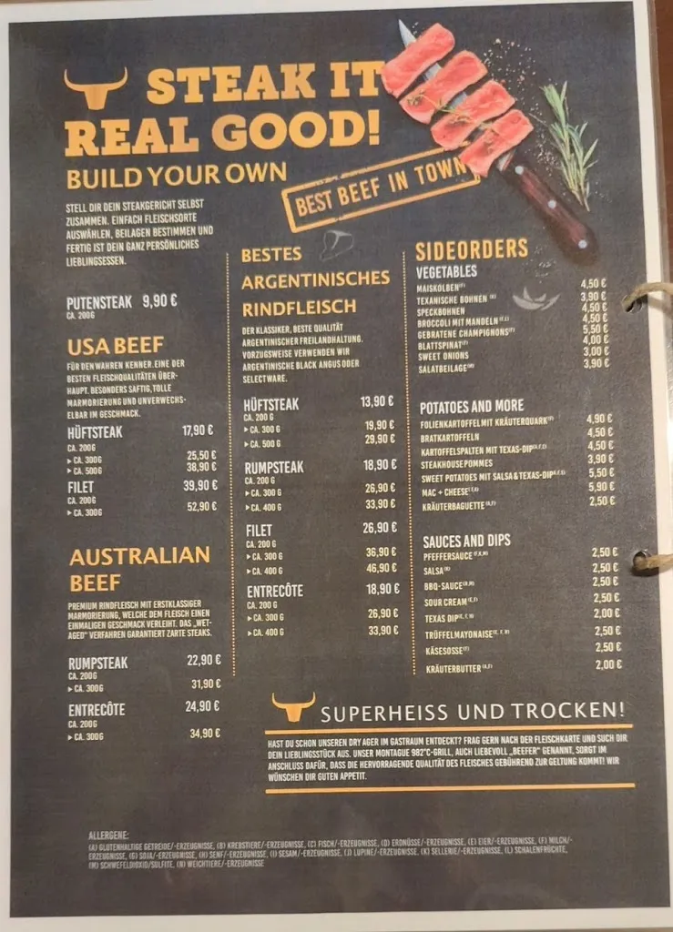 Menu_Texas Steaklounge_Erfurt_image_2