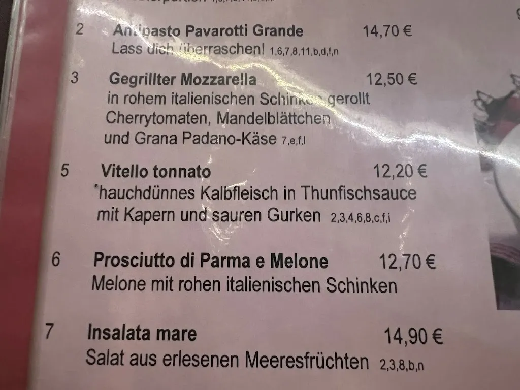 Menu_Ristorante Pavarotti_Erfurt_image_1