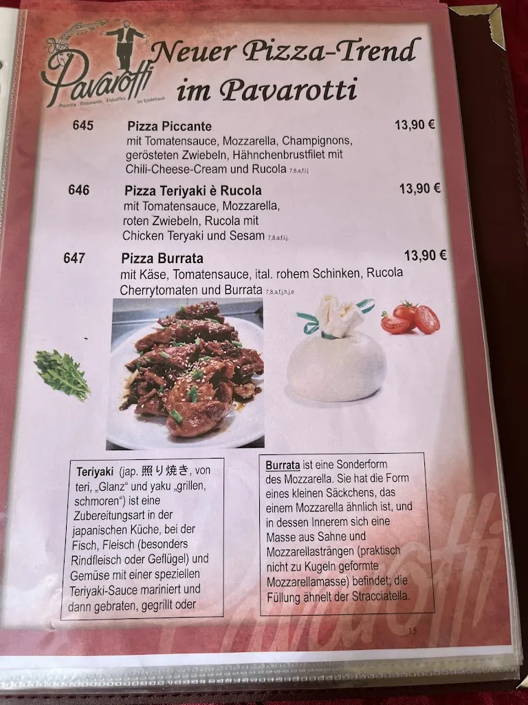 Menu_Ristorante Pavarotti_Erfurt_image_2