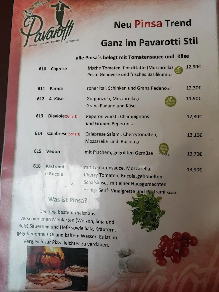 Menu_Ristorante Pavarotti_Erfurt_image_4