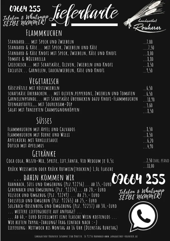 Menu_Landgasthof Rouherer_Hahnbach_immagine_1